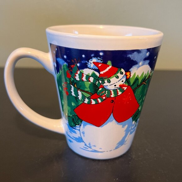Lot of 3 Snowmen and Santa Claus  Winter Ceramic Mugs - Picture 10 of 14